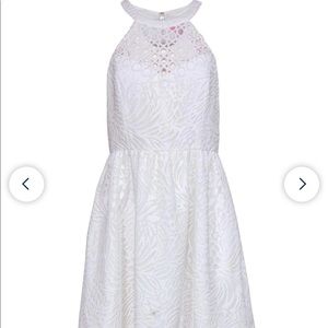 NWT Lilly Pulitzer Halter Lace Dress White